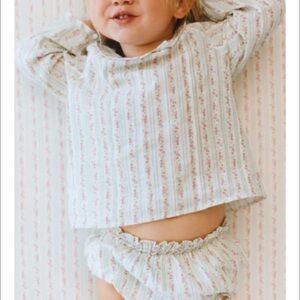 ISO NOT FOR SALE Zara baby floral shirt and bloomers